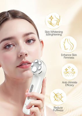 Facial Microcurrent Beauty Device Electric  Clean Toning Red Blue Light Rejuvenation Lift Remove Wrinkles Machine
