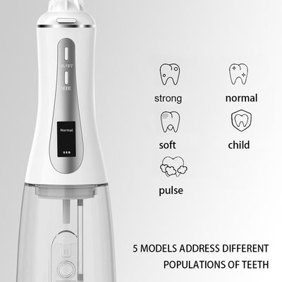 RoHS 150PSI Cordless Water Flosser Battery Powered Leakproof With LED Display